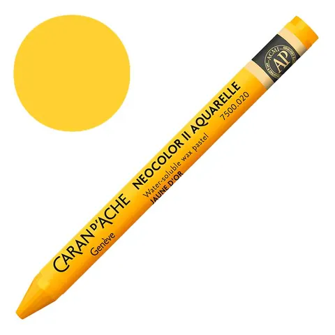 Kredka pastel Neocolor II Aquarelle Caran d'ache - 020 Golden Yellow