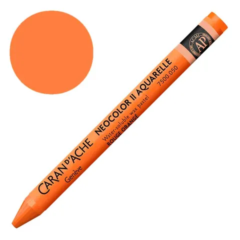Kredka pastel Neocolor II Aquarelle Caran d'ache - 050 Flame red