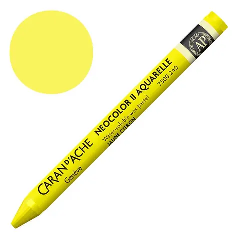 Kredka pastel Neocolor II Aquarelle Caran d'ache - 240 Lemon yellow