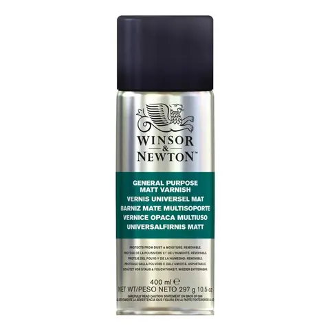 Werniks w sprayu lakier Winsor & Newton All Purpose Matt 400 ml - matowy