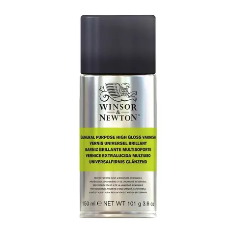 Werniks w sprayu lakier Winsor & Newton All Purpose High Gloss 150 ml - błyszczący