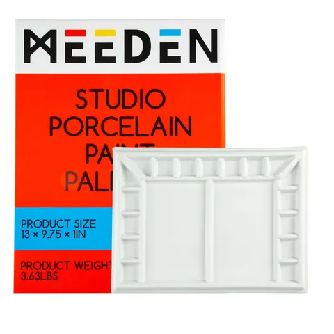 Paleta malarska ceramiczna Meeden 25 x 33 cm 19 zagłębień