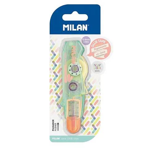 Klej w taśmie Milan New Look 8.4 mm x 8 m - zielony