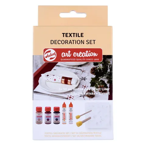 Farby do tkanin Textile Decoration Set Art Creation Talens, zestaw 8 el.