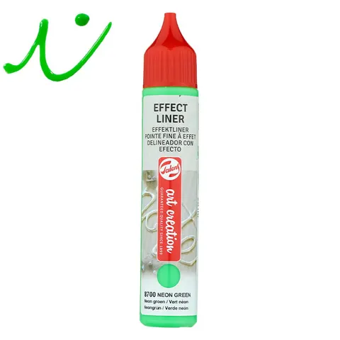 Farba strukturalna relief Effect Liner Art Creation - 8700 Neon green