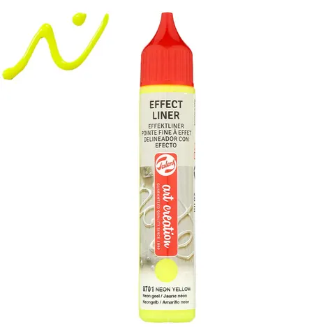 Farba strukturalna relief Effect Liner Art Creation - 8701 Neon yellow