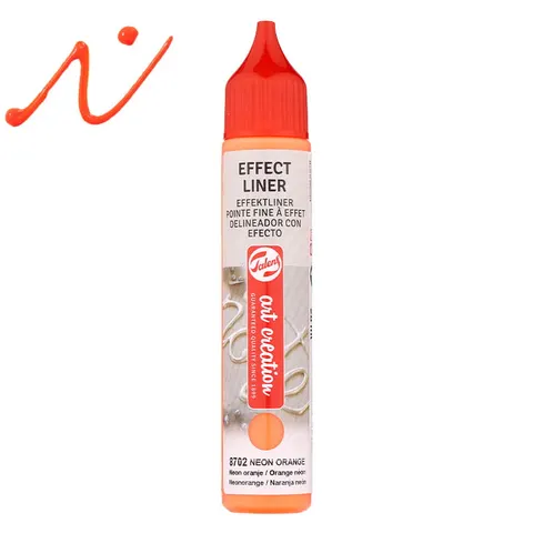 Farba strukturalna relief Effect Liner Art Creation - 8702 Neon orange