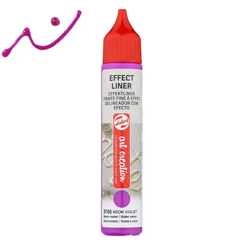 Farba strukturalna relief Effect Liner Art Creation - 8705 Neon violet