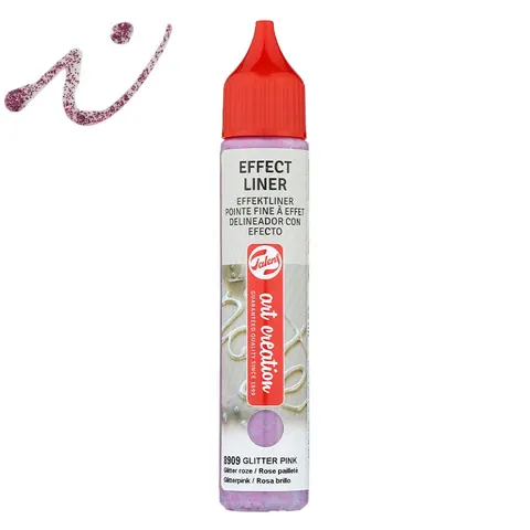 Farba strukturalna relief Effect Liner Art Creation - 8909 Glitter pink