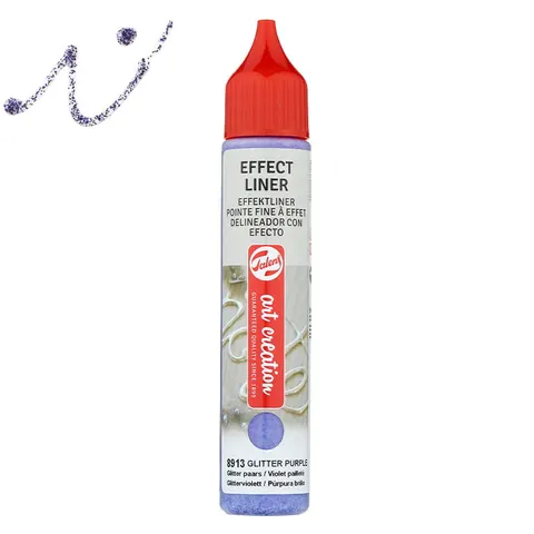 Farba strukturalna relief Effect Liner Art Creation - 8913 Glitter purple