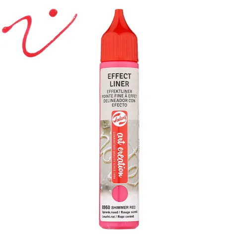 Farba strukturalna relief Effect Liner Art Creation - 8950 Shimmer red