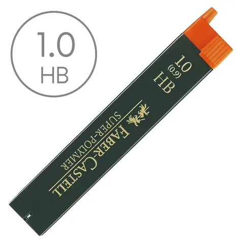 Wkłady do ołówka automatycznego Faber Castell - 1.0 mm (0.9 mm), HB