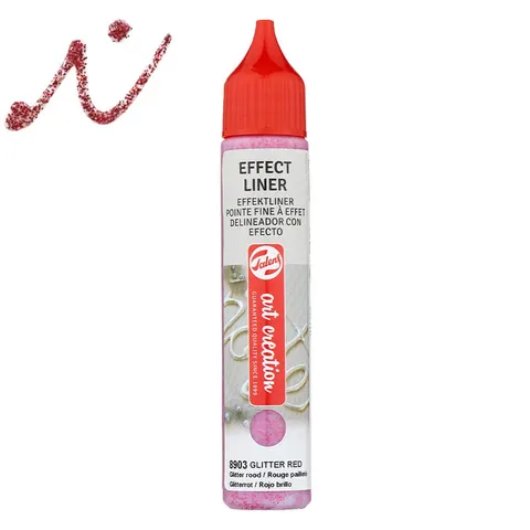 Farba strukturalna relief Effect Liner Art Creation - 8903 Glitter Red