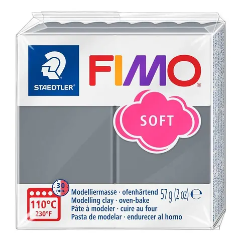 Modelina Fimo Soft 57 g Staedtler - T80 Ciemny szary