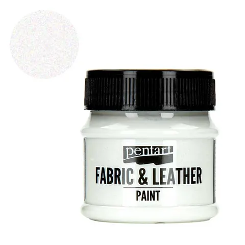 Farba do tkanin i skór Pentart Fabric & Leather 50 ml - Brokatowy tęczowy