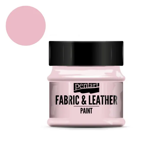 Farba do tkanin i skór Pentart Fabric & Leather 50 ml - Różowy