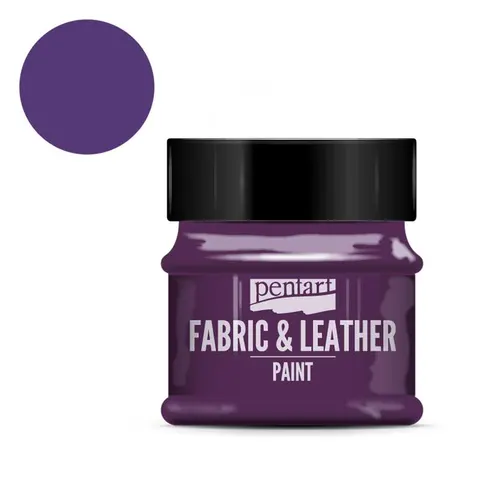Farba do tkanin i skór 50ml fiolet, Pentart