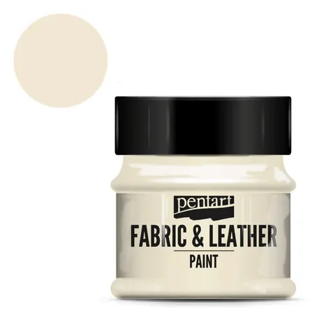Farba do tkanin i skór Pentart Fabric & Leather 50 ml - Beżowy