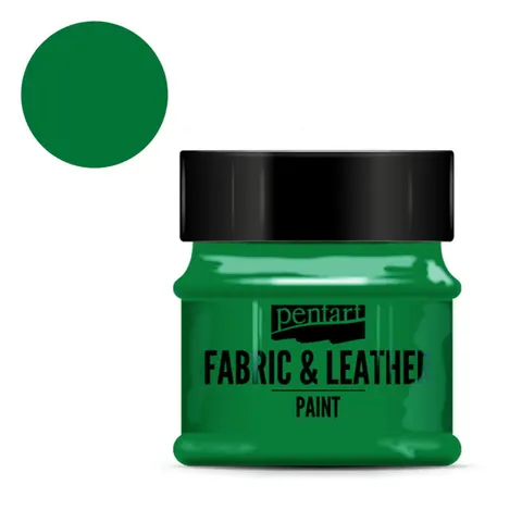 Farba do tkanin i skór 50ml zielona, Pentart