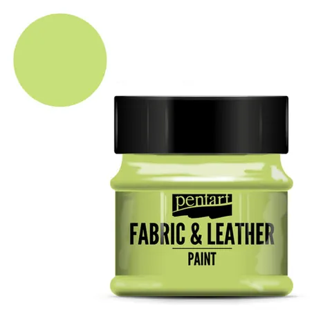 Farba do tkanin i skór Pentart Fabric & Leather 50 ml - Limonka