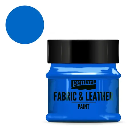 Farba do tkanin i skór Pentart Fabric & Leather 50 ml - Niebieski