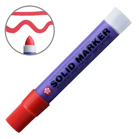 Marker przemysłowy Sakura Solid Marker Original - Red