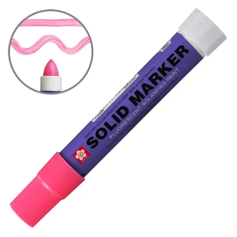 Marker przemysłowy Sakura Solid Marker Original - Fluo Pink