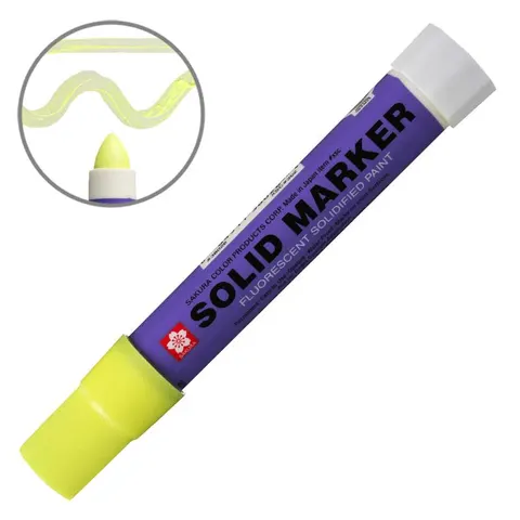 Marker przemysłowy Sakura Solid Marker Original - Fluo Lemon