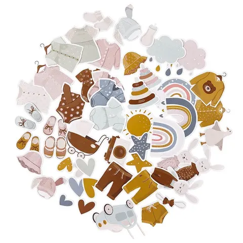 Kształty papierowe do scrapbookingu dpCraft Baby 50 szt.