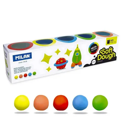 Ciastolina Milan Soft Dough 5 kolorów