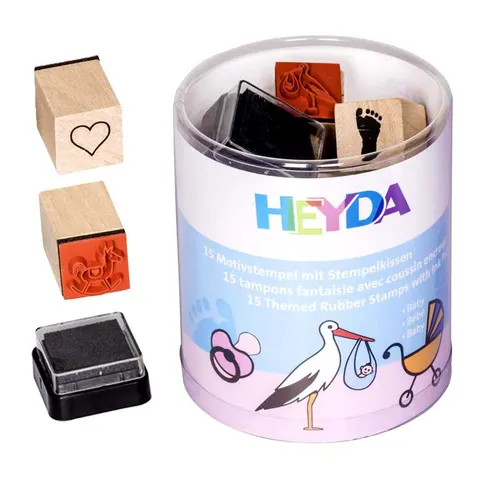 Stemple zest. 15szt.+podusz.Baby, Heyda