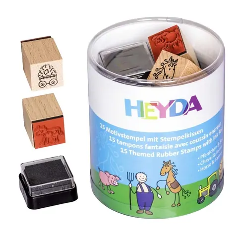 Stemple Heyda zestaw 15 szt. + tusz - Gospodarstwo