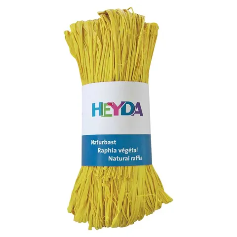 Rafia dekoracyjna Heyda 50 g - żółta