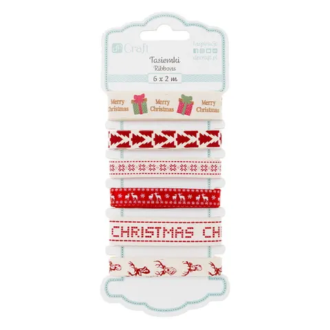 Wstążki dpCraft tasiemki 6 x 2 m - 081 Scandi Christmas
