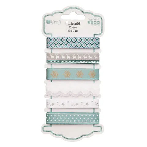 Wstążki dpCraft tasiemki 6 x 2 m - 045 Azure serenity