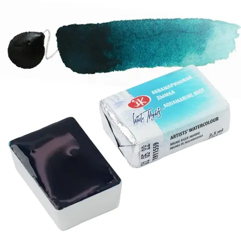 Farba akwarelowa Białe Noce kostka - 559 Aquamarine Mist