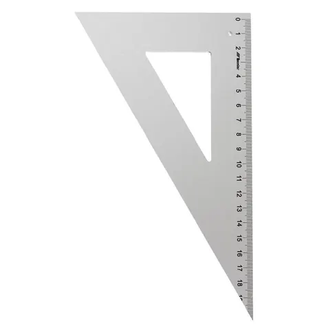 Ekierka aluminiowa Leniar 60°/21 cm