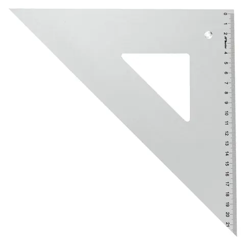 Ekierka aluminiowa Leniar 45°/32 cm