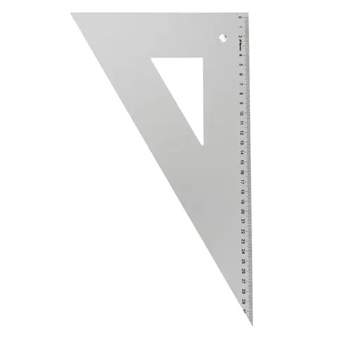 Ekierka aluminiowa Leniar 60°/32 cm