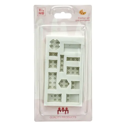 Foremka silikonowa 12 x 6,5 cm - klocki Lego