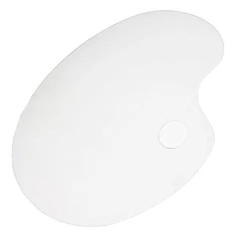 Paleta plastikowa Conda owalna gładka 28 x 40 cm - transparentna