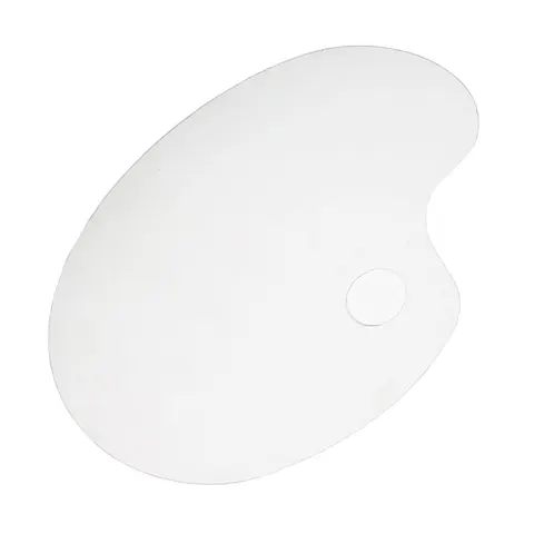 Paleta plastikowa Conda owalna gładka 24 x 35 cm - transparentna