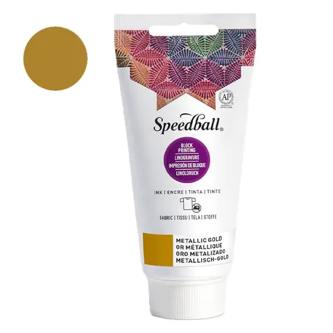Farba graficzna do tkanin Speedball 75 ml Metallic Gold