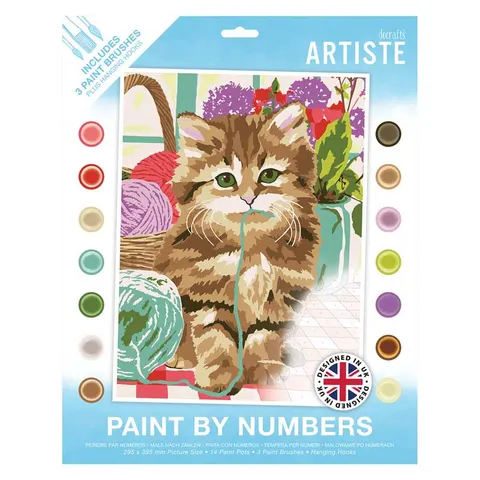 Malowanie po numerach docrafts Artiste A3 - Kociak