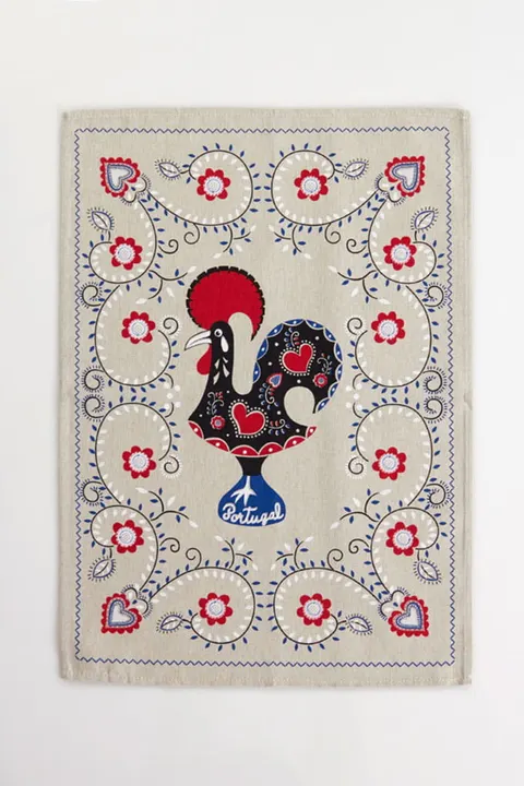 Bawełniany ręcznik kuchenny Galo 50cm x 70 cm kogut z Barcelos