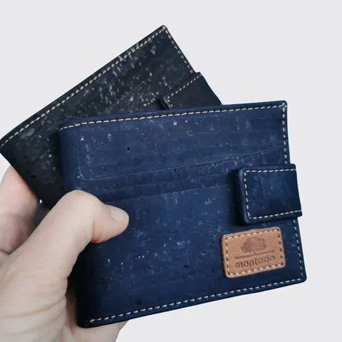 Średni wegański portfel męski Classic RFID