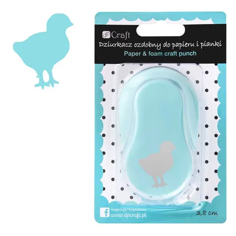 Dziurkacz ozdobny do papieru i pianki dpCraft 3.8 cm - kurczak