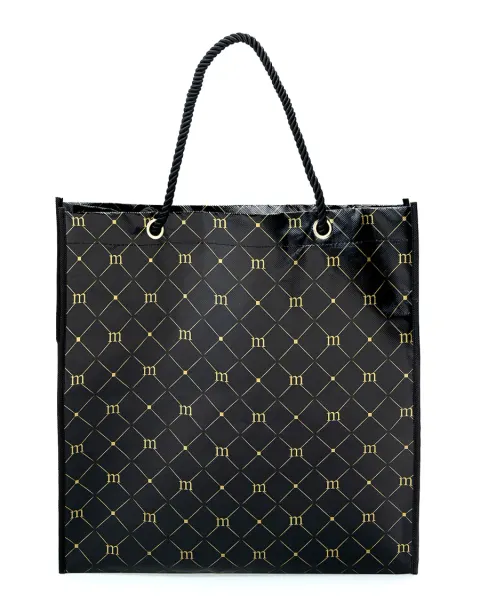 Monnari torba na zakupy Shopper Bag Czarna Logo