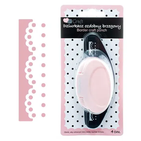Dziurkacz ozdobny brzegowy do papieru 4 cm dpCraft - koronka