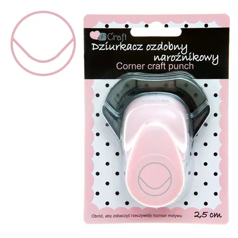 Dziurkacz ozdobny narożnikowy do papieru dpCraft 2.5 cm - zaokrąglacz